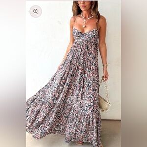 NIB Floral Maxi Dress